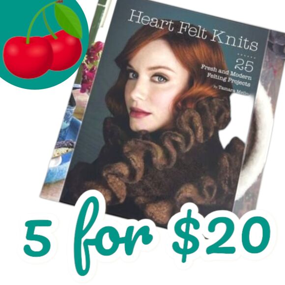 Heart Felt Knits: 25 Fresh and Modern Felting Projects by Tamara Mello DIY Book - Picture 1 of 6